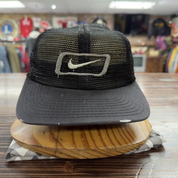 Nike Full Mesh Vintage Snapback Hat 90s - Picture 1 of 6